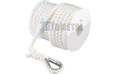 PES.ROPE06-3 Polyester 3 Strand Twisted Anchor Line