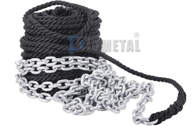 3 Strand Twisted Anchor Line with Chain